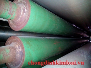 Phủ chống dính trục rulo ngành dệt nhuộm vải