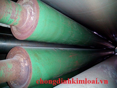 Phủ chống dính trục rulo ngành dệt nhuộm vải